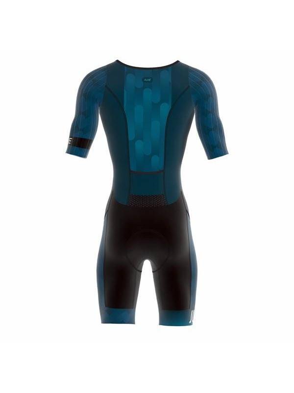 Combinaison Trifonction Triathlon Homme - Respirante Séchage Rapide Manches Mi-Longues - Natation Vélo Course